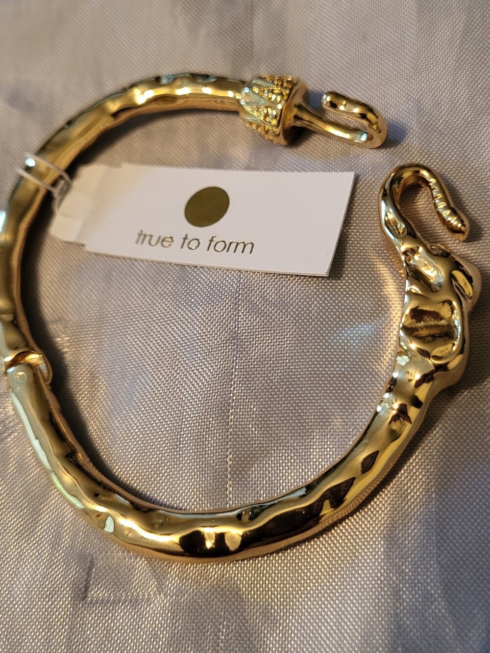 true to form elephant hinged bracelet